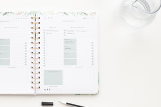 Dagplanner - Leafs- Close up - Beschreven - Planbooks