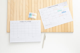 Familieplanner - gezinsplanner - beige - lifestyle beeld - Planbooks