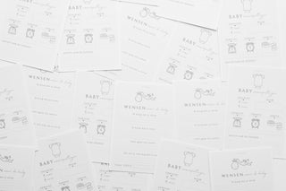 Set 30 stuks - Babyshower invulkaarten - Planbooks