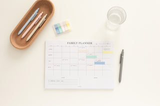 Familieplanner - gezinsplanner - beige - sfeerbeeld - Planbooks