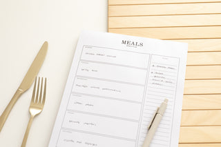 Planbooks - Maaltijdplanner - Menu Planner - Notitieblok A4 Formaat