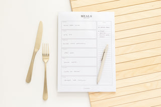 Planbooks - Maaltijdplanner - Menu Planner - Notitieblok A4 Formaat