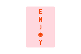 Wenskaart - Enjoy - Geniet - Planbooks