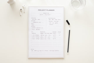 Werkplanner - Sfeerbeeld - Beschreven - Planbooks - A4 formaat