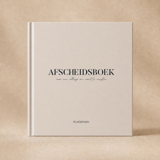 Planbooks - Afscheidsboek - Beige