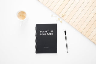 Bucket list boek - Planbooks - Buitenzijde - Cover - Donkerblauw - Sfeerbeeld