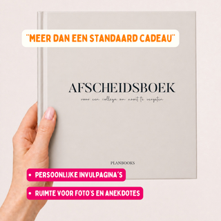 Planbooks - Afscheidsboek - Beige