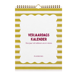 Planbooks - Verjaardagskalender - Pastel kleuren