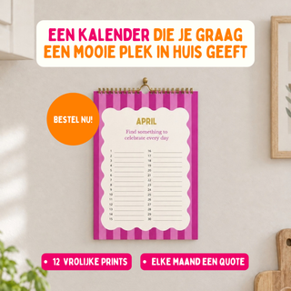 Planbooks - Verjaardagskalender - Pastel kleuren