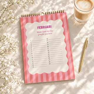 Planbooks - Verjaardagskalender - Pastel kleuren