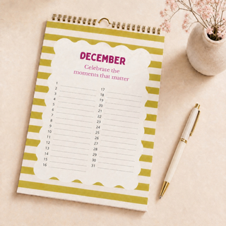 Planbooks - Verjaardagskalender - Pastel kleuren