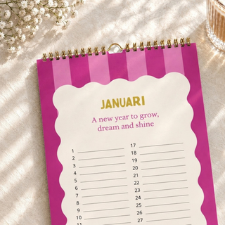 Planbooks - Verjaardagskalender - Pastel kleuren