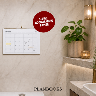 Planbooks - Maandkalender 2027 - Donker Blauw - A4 formaat