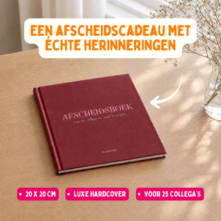 Planbooks - Afscheidsboek - Rood