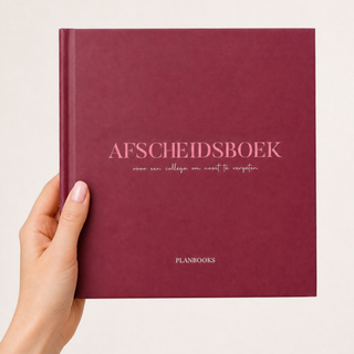 Planbooks - Afscheidsboek - Rood