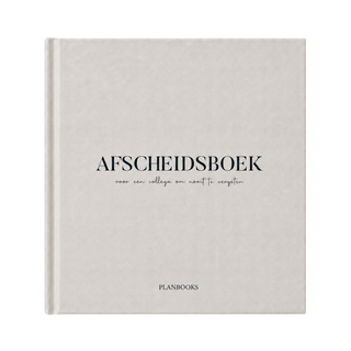 Planbooks - Afscheidsboek - Beige