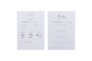 Planbooks - Babyshower - Voorspelkaarten (30 stuks)