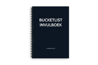 Bucketlist boek - Donkerblauw - Planbooks - Buitenkant