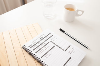 Dagplanner - Donkerblauw - Binnenkant - Beschreven - Sfeerbeeld - Planbooks
