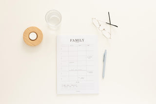 Familieplanner - gezinsplanner - Sfeerbeeld - Lifestyle - Beige - Verticale indeling - Planbooks