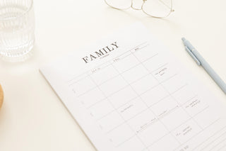 Familieplanner - gezinsplanner - beige - close up - Planbooks