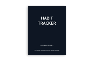 Habit tracker - Planbooks - Buitenzijde - Donkerblauw 