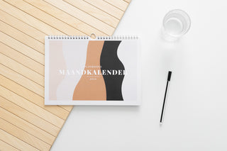 Planbooks - Maandkalender - 2024 - Golven Donker