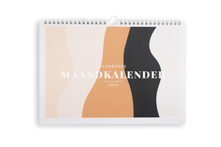 Planbooks - Maandkalender - 2024 - Golven Donker