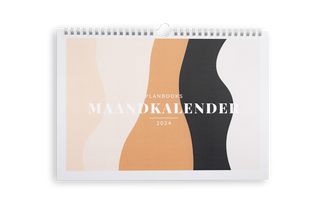 Maandkalender - 2024 - Golven Donker