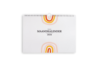 Planbooks - Maandkalender - 2024 - Gekleurde bogen