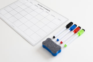 Maandplanner - Whiteboard - Planbooks - Close up - Stiften - Wisser