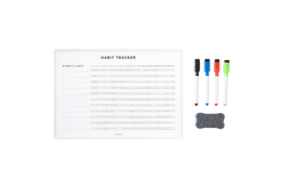 Planbooks - Magnetische Habit Tracker - Maandelijkse Weergave, Inclusief Stiften en Wisser