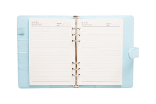 Notitieboek - Blauw - Nepleren - Hardcover - Binnenzijde - Planbooks