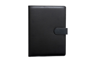 Notitieboek - Zwart  - PU-leder - Hardcover - Planbooks - Cover