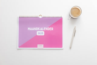 Maandkalender - 2025 - Horizontaal - Kleurrijk - Sfeerbeeld - Planbooks