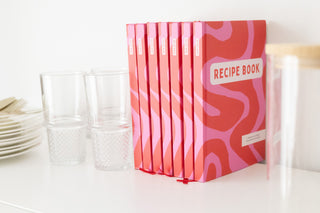 Planbooks - Recepten Verzamelboek, Receptenboek Invulboek - Pastel Roze