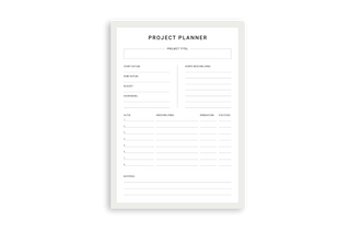 Planbooks - Projectplanner - Notitieblok A4 Formaat