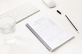Studieplanner - Donkerblauw - Inkijkexemplaar - Beschreven -  Planbooks