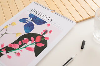 Verjaardagskalender - Bloemen - Close up - Sfeerbeeld -  Planbooks