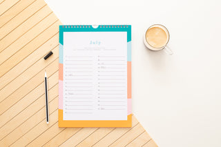 Verjaardagskalender - Oranje - Groen - Planbooks - Sfeerbeeld