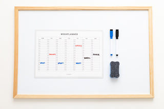 Weekplanner - met uren - Whiteboard - Sfeerbeeld - Planbooks