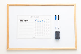 Wekelijkse habit tracker - Whiteboard - Planbooks - Sfeerbeeld