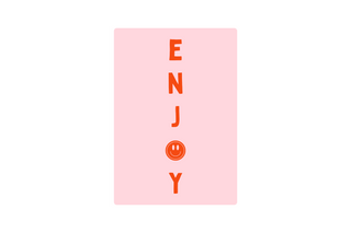 Wenskaart - Enjoy - Geniet - Planbooks