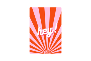 Wenskaart - Hey! - Groet - Planbooks