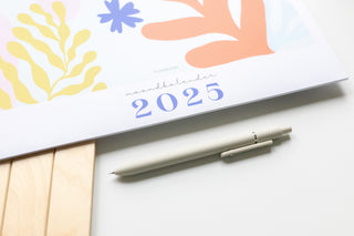 Maandkalender 2025 - Close up - Horizontaal - Bloemen - Sfeerbeeld