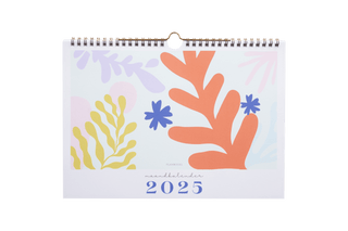 Maandkalender 2025 - Horizontaal - A4 Formaat - Bloemen - Planbooks - Buitenzijde