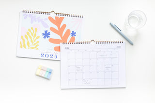 Maandkalender 2025 - Horizontaal - A4 formaat - Bloemen - Sfeerbeeld - Planbooks