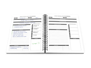 Dagplanner - Donkerblauw - Inkijk exemplaar - Binnenzijde- Planbooks