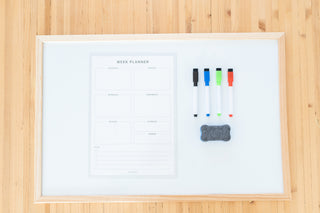 Planbooks - Magnetische Weekplanner - Wekelijkse Weergave, Inclusief Stiften en Wisser