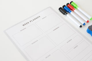 Planbooks - Magnetische Weekplanner - Wekelijkse Weergave, Inclusief Stiften en Wisser